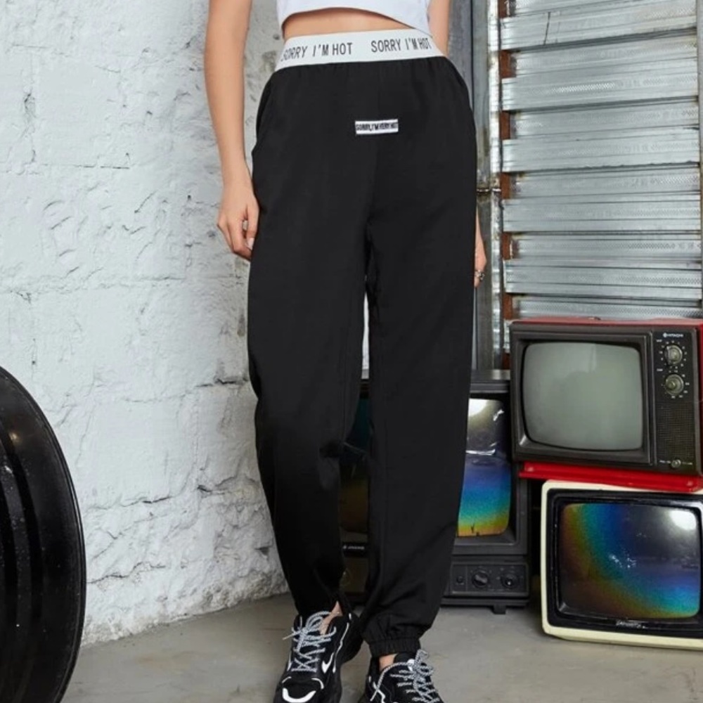 Sorry I’m hot Black Sweatpants
